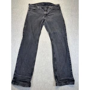 Levi's 559 Men's Jeans Slim Straight 38x34 Black Dark Wash Stretch